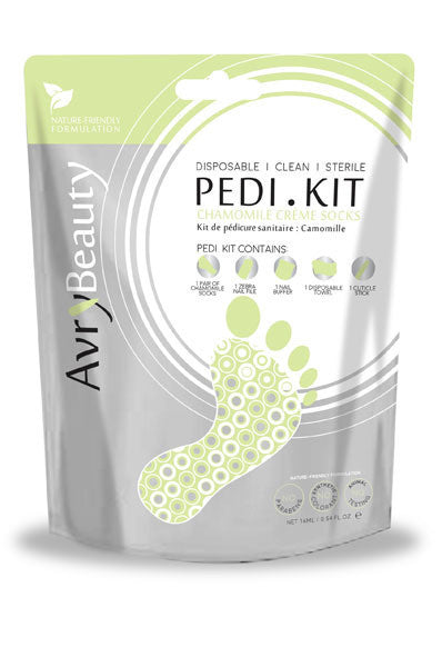 AVRY BEAUTY All-In-One PEDI Kit with Chamomile Socks