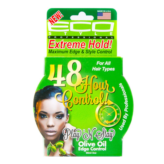 ECO PlaynStay 48 Hr Extreme Hold Edge Gel [Olive Oil] (3oz)