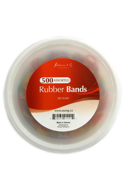 KIM & C 500pcs Rubber Bands