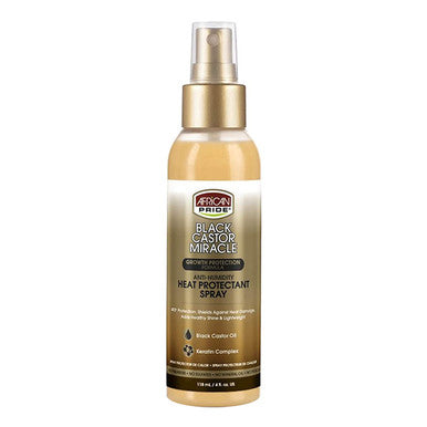 AFRICAN PRIDE Black Castor Miracle Heat Protectant Spray (4oz)