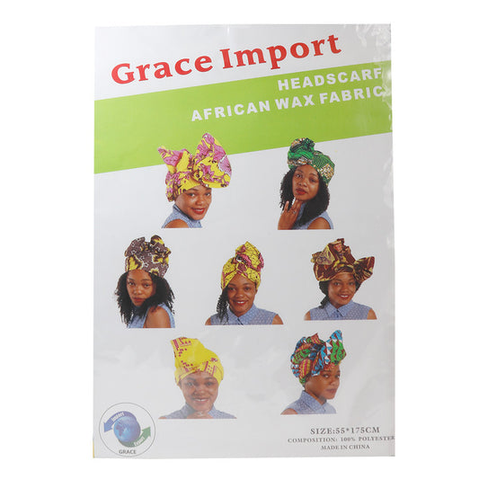 KIM & C African Head Scarfs [6pcs/Pack Sale Only]