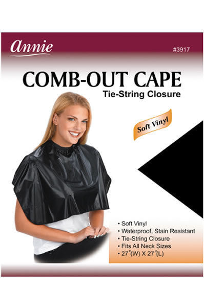 ANNIE Comb-Out Cape with Tie-String Closure [Soft Vinyl] #3917 [pc]