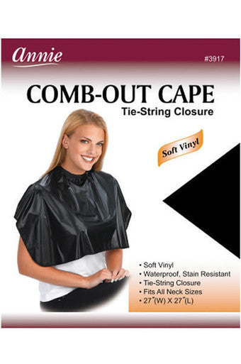 ANNIE Comb-Out Cape with Tie-String Closure [Soft Vinyl] #3917 [pc]