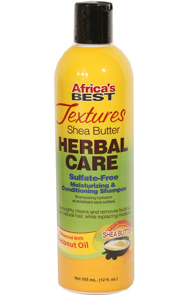 AFRICA'S BEST Textures Shea Butter Sulfate-Free Shampoo (12oz)