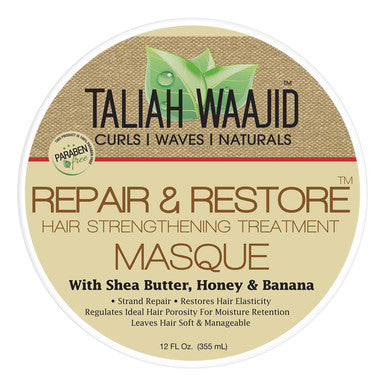 TALIAH WAAJID Masque de traitement capillaire réparateur et restaurateur (12 oz) #06172