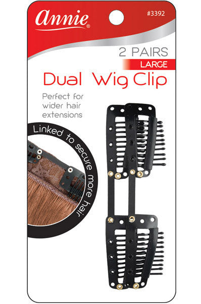 ANNIE 2 Pairs Dual Wig Clip[Large] #3392 [pc]