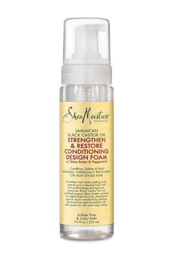 SHEA MOISTURE Jamaican Black Castor Oil Conditioning Styling Design Foam(7.5oz)