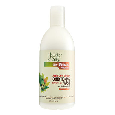 HAWAIIAN SILKY 14 en 1 Miracles Nettoyant revitalisant au vinaigre de cidre de pomme naturel (12oz)
