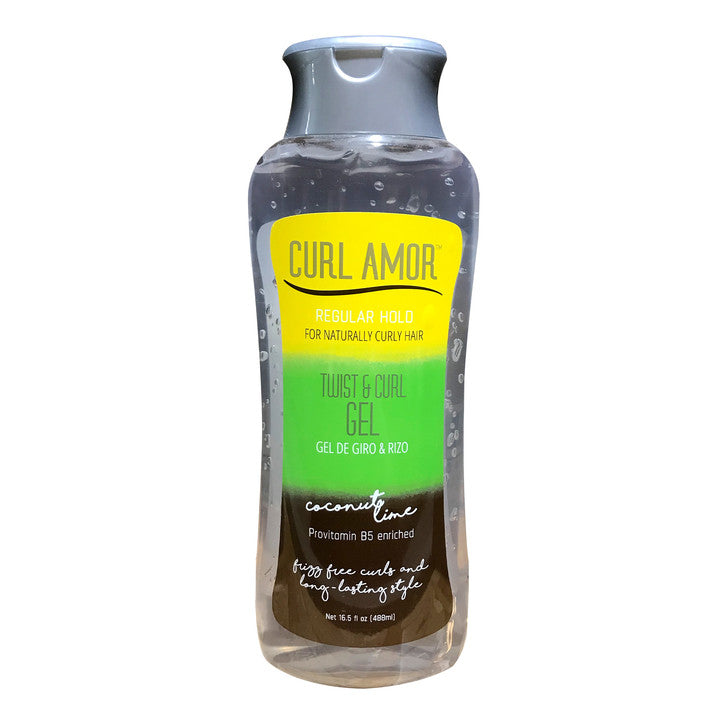 CURL AMOR Coconut Lime Twist&Curl Gel [Regular Hold] (16.5oz)