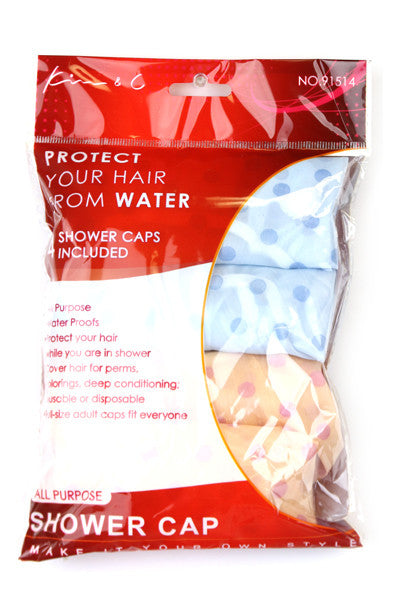 KIM & C All Purpose Shower Cap [4pcs]