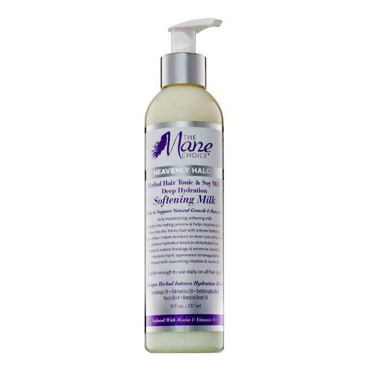 THE MANE CHOICE Heavenly Halo Herbal Hair Tonic & Soy Milk Deep Hydration Softening Milk (8oz)