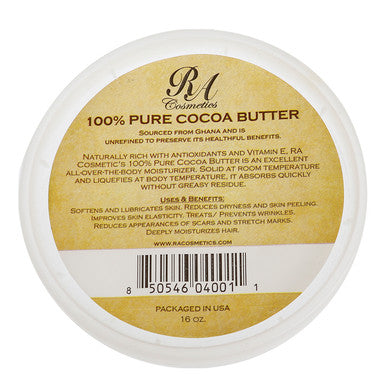 RA COSMETICS 100% 纯可可脂（16 盎司）