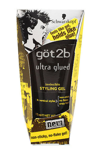GOT2B Ultra Glued Styling Gel[Black](6oz)