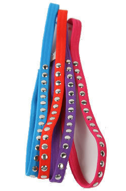 KIM & C 4pcs Fixed Metal Stud Headbands - Round [12pcs/Dozen Sale Only]