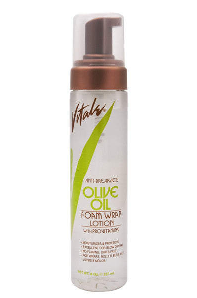 VITALE Olive Oil Anti-Breakage Foam Wrap Lotion (8oz)
