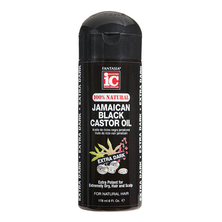 FANTASIA IC 100% Natural Jamaican Black Castor Oil [Extra Dark] (6oz)