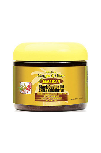 JAMAICAN MANGO & LIME Black Castor Oil Hair & Skin Butter (6oz)