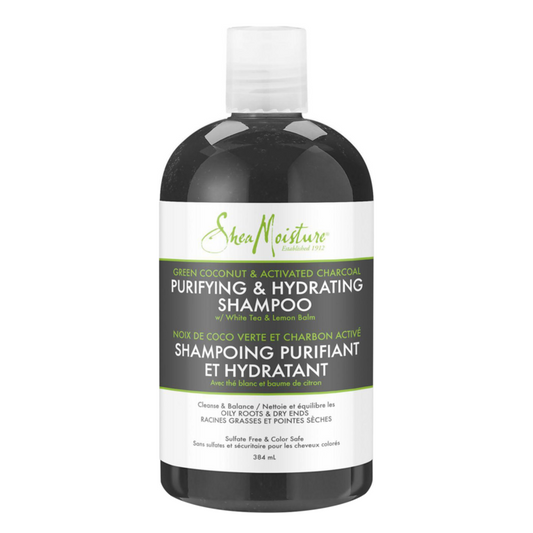 SHEA MOISTURE Green Coconut & Charcoal Shampoo (384 ml)