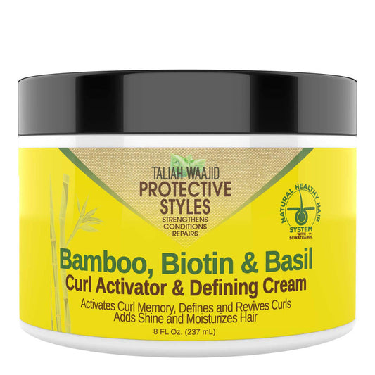 TALIAH WAAJID Protective Styles Bamboo, Biotin&Basil Curl Activator&Defining Cream(8oz) #91129