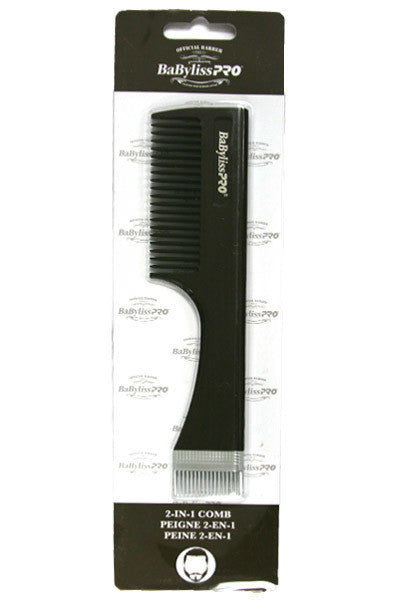 BABYLISS PRO Beard 2-in-1 Comb 7-1/2 inch(190 mm) #BESBRCOMBUCC