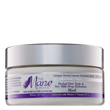 THE MANE CHOICE Masque tonique capillaire à base de plantes et lait de soja Heavenly Halo (8 oz)