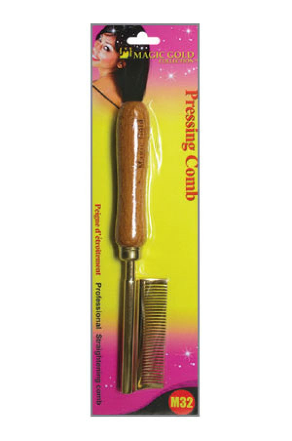 Magic Gold Pressing Comb M32 Curved Teeth