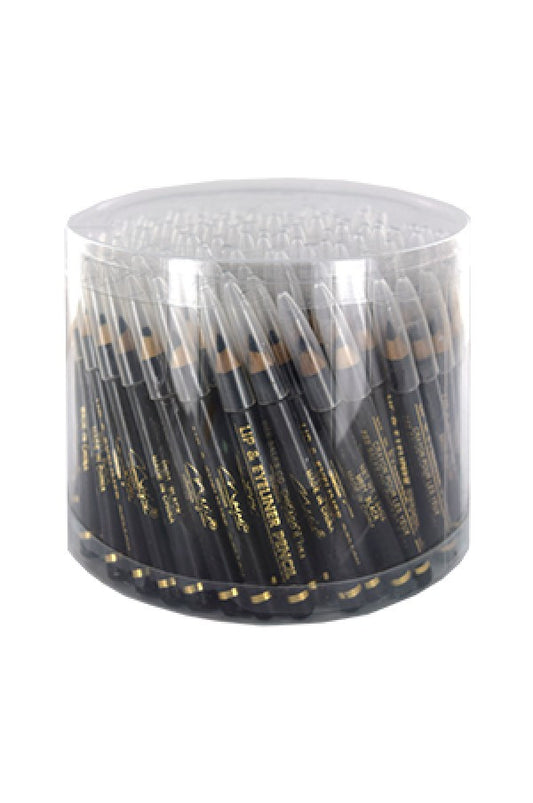 Magic-M601 Lip & Eye Liner Short Pencil 144pcs Black -jar