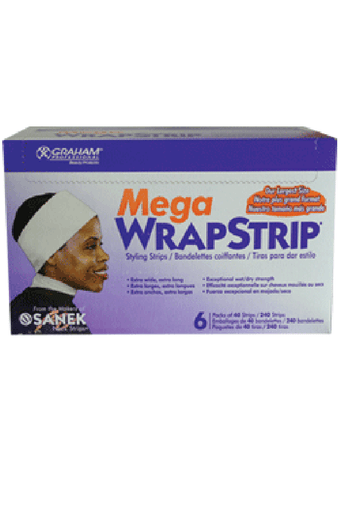 Sanek-48985 Mega Wrap Strip White (40strips/6pk/bx) -bx