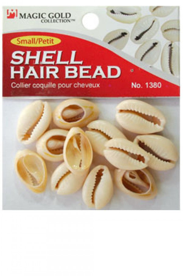 Magic Gold-1380 Shell Hair Bead (S) Ivory -dz