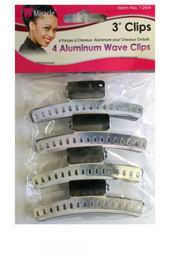 Miracle-1264 3" Aluminum Wave Clips -dz