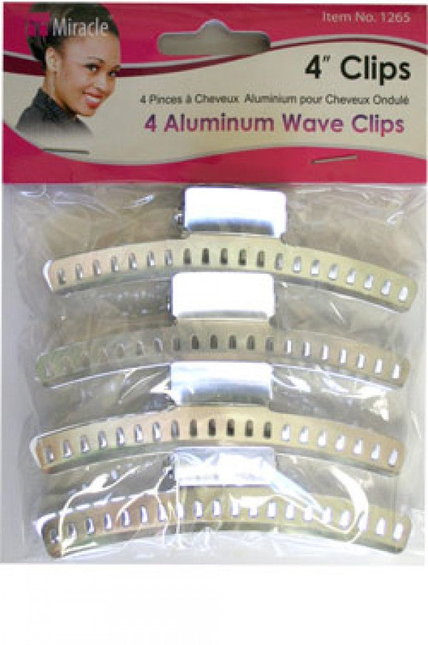 Miracle-1265 4" Aluminum Wave Clips -dz