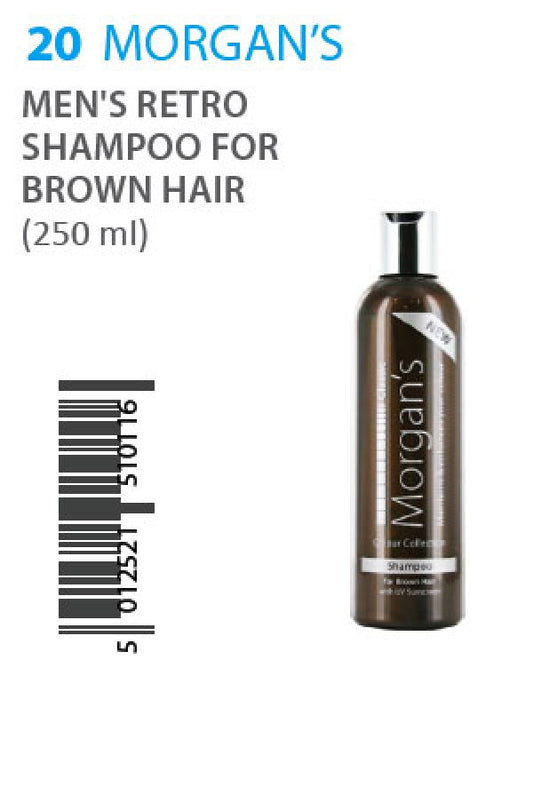 Morgan's-20 Men's Retro Shampoo for Brown Hair 250ml