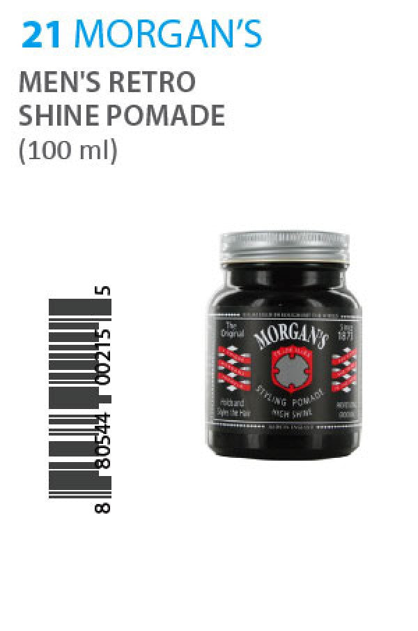Morgan's-21 Men's Retro Shine Pomade 100ml