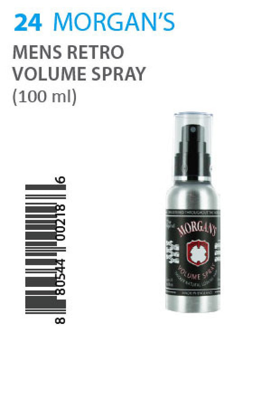 Morgan's-24 Men's Retro Volume Spray 100ml
