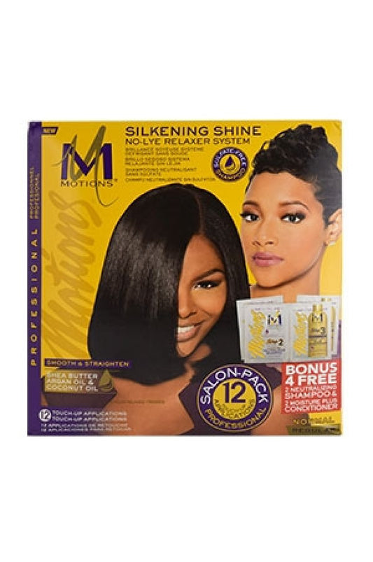 Motions-74 Silkening Shine No-Lye Relaxer Kit (12 Touch-Up)-Regular