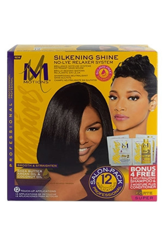 Motions-76Silkening Shine No-Lye RelaxerKit (12 Touch-Up)Super