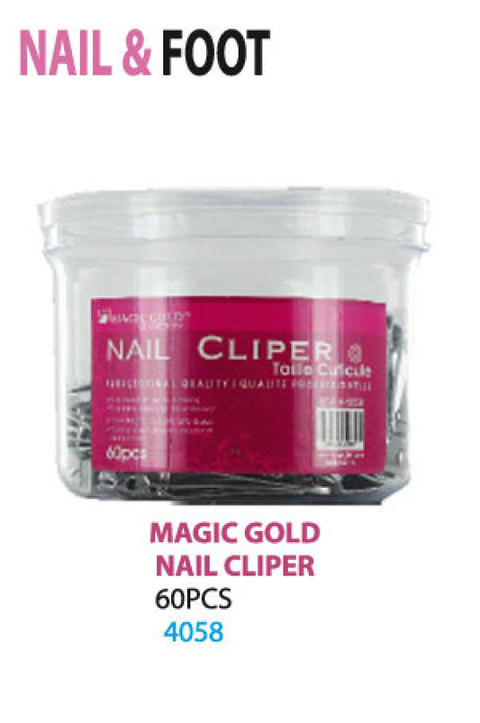 Magic Gold Nail Clipper  4058 (60pc/jar) -jar