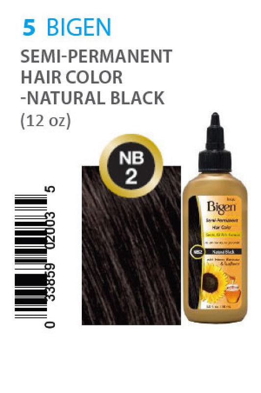 Bigen-5 Semi-Permanent Hair Color NB2 Natural Black