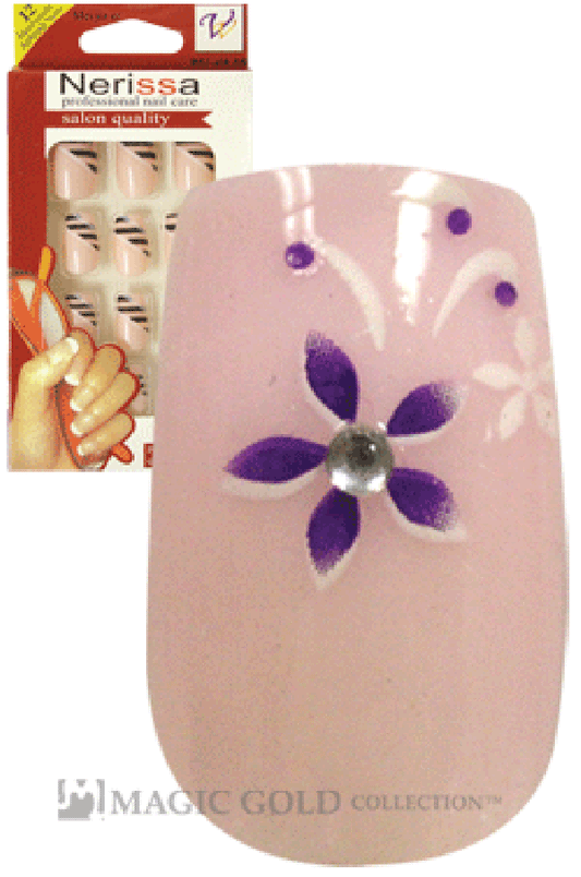 Nerissa- Hand-Made Air Brush Nails (NE001/12pcs)-pc