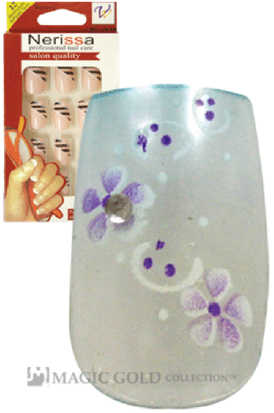 Nerissa- Hand-Made Air Brush Nails (NE004/12pcs)-pc