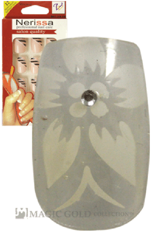 Nerissa- Hand-Made Air Brush Nails(NE016/12pcs) -pc