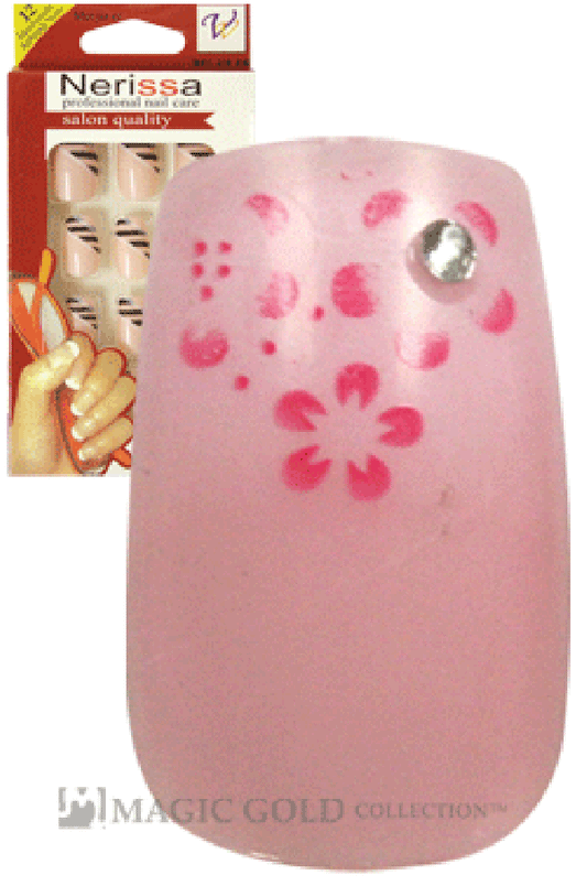 Nerissa- Hand-Made Air Brush Nails(NE020/12pcs) -pc