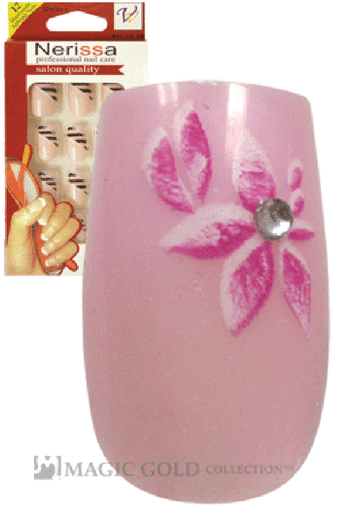 Nerissa- Hand-Made Air Brush Nails(NE021/12pcs) -pc