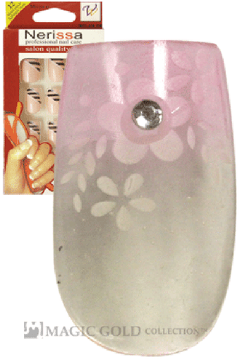 Nerissa- Hand-Made Air Brush Nails(NE022/12pcs) -pc