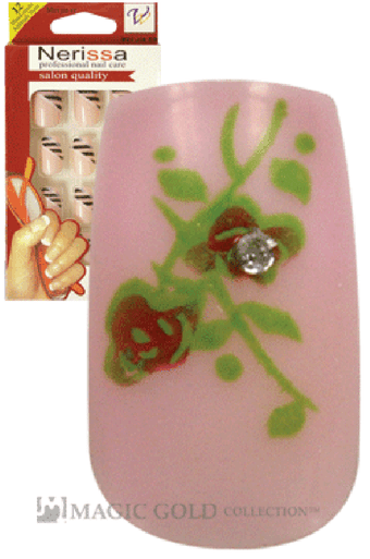Nerissa- Hand-Made Air Brush Nails(NE025/12pcs) -pc
