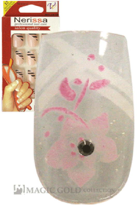 Nerissa- Hand-Made Air Brush Nails(NE028/12pcs) -pc