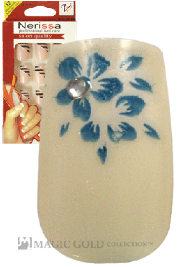 Nerissa- Hand-Made Air Brush Nails(NE030/12pcs) -pc