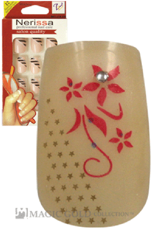 Nerissa- Hand-Made Air Brush Nails(NE033/12pcs) -pc