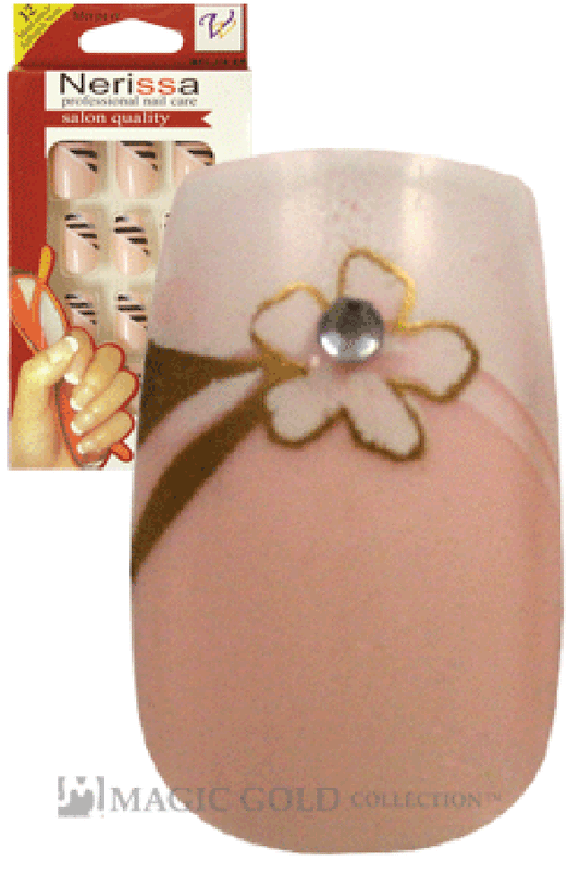 Nerissa- Hand-Made Air Brush Nails(NE036/12pcs) -pc