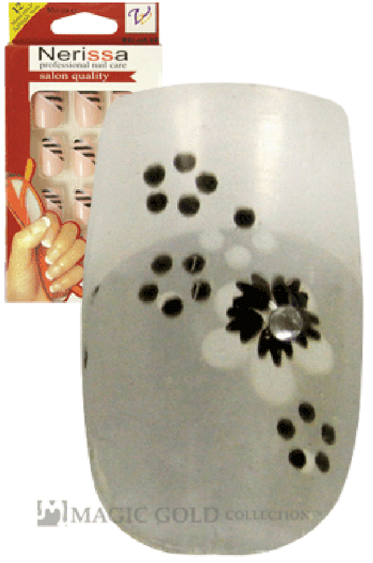 Nerissa- Hand-Made Air Brush Nails(NE037/12pcs) -pc